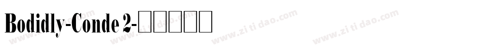Bodidly-Conde 2字体转换
